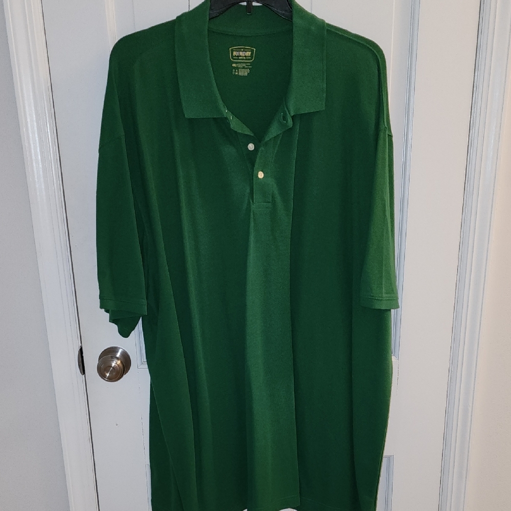 The Foundry Supply Co Green Polo Shirt Relaxed Fit